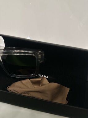 Prada Men’s Clear Frame                       Sunglasses